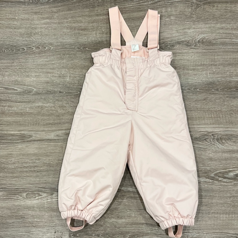 Toddler snow pants with suspenders